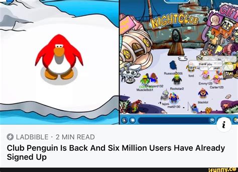 Club Penguin is back and 6 million users have already signed up.
